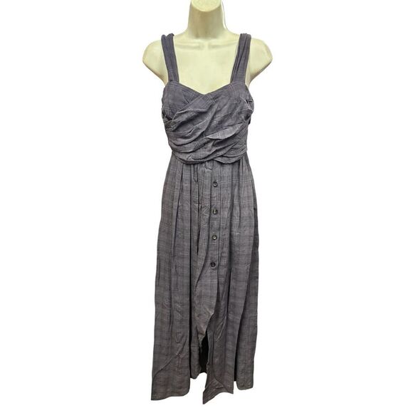 Rachel Comey Cotton Sundress in Grey Plaid NWT Size XS 0-2 - Picture 1 of 3